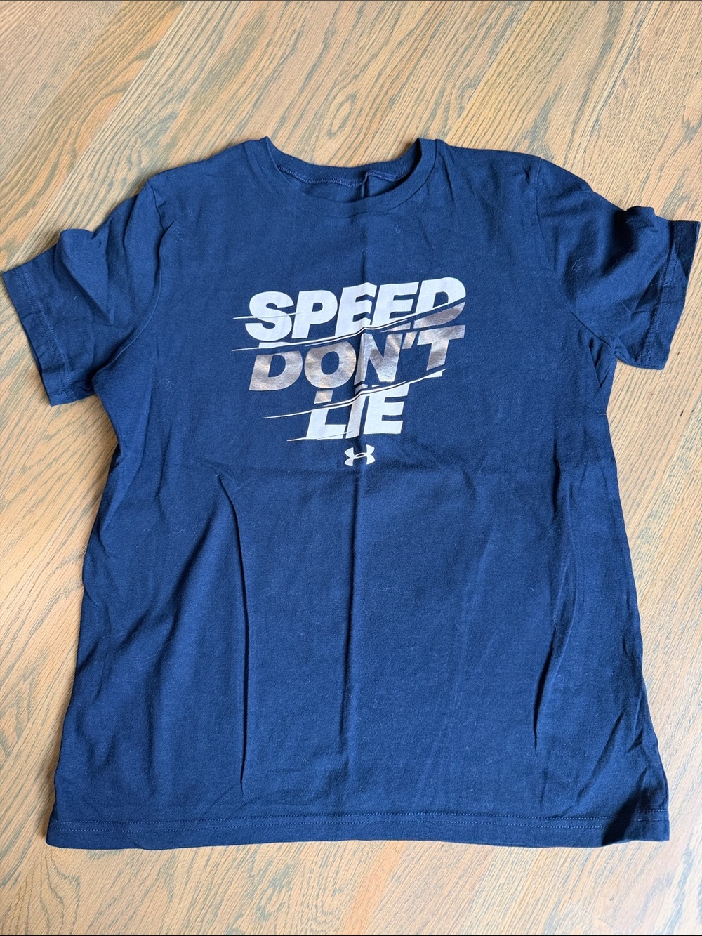 Under Armour Navy Blue 'Speed Don't Lie' Short Sleeve Tee